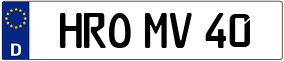 Trailer License Plate